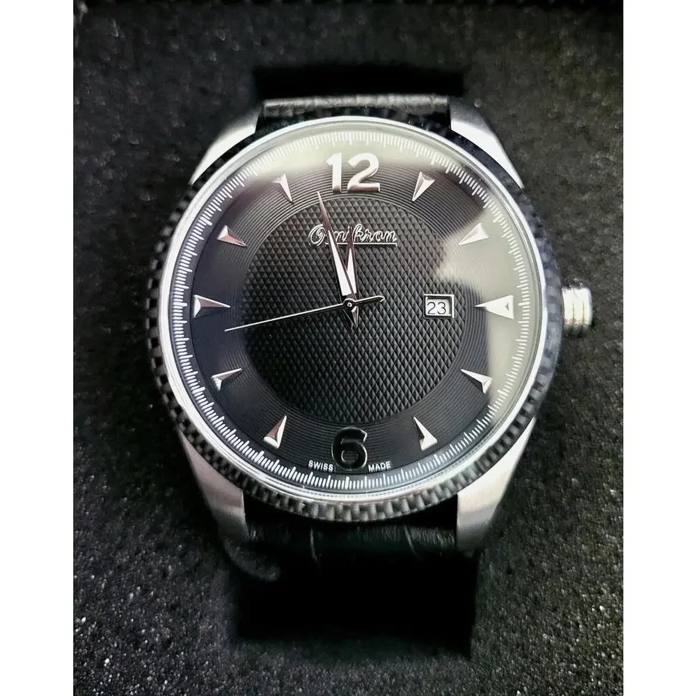 Real Nice Omikron Swiss Paladin Datejust Guilloche‎ Dial NIB